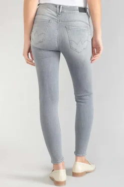 Le Temps des Cerises Pulp Slim Taille Haute 7/8Eme Jeans Gris N°3-Femme Coupe Slim