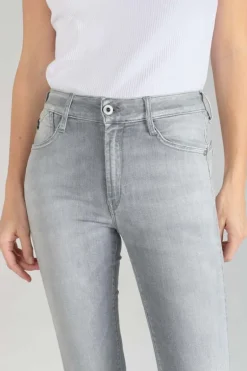 Le Temps des Cerises Pulp Slim Taille Haute 7/8Eme Jeans Gris N°3-Femme Coupe Slim