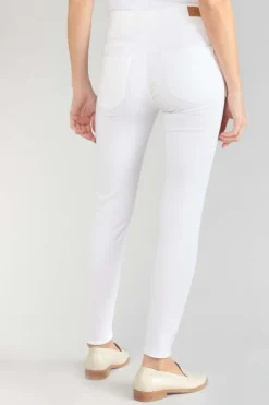 Le Temps des Cerises Pulp Slim Taille Haute 7/8Eme Jeans Blanc-Femme Coupe Slim