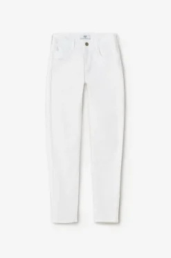 Le Temps des Cerises Pulp Slim Taille Haute 7/8Eme Jeans Blanc-Femme Coupe Slim