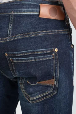 Le Temps des Cerises Raffi 900/16 Tapered 7/8Eme Jeans Destroy Bleu-Noir N°2-Homme Coupe Tapered