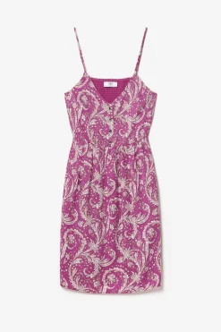 Le Temps des Cerises Robe Elden Violine A Motif Cachemire-Femme Robes