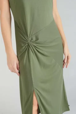 Le Temps des Cerises Robe Longue Gana Kaki-Femme Robes