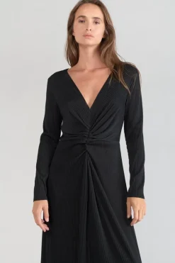 Le Temps des Cerises Robe Longue Yama Noire-Femme Robes