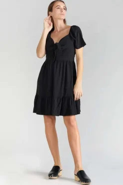 Le Temps des Cerises Robe Nighty Noire-Femme Robes