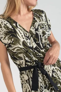 Le Temps des Cerises Robe Page A Motif Jungle-Femme Robes