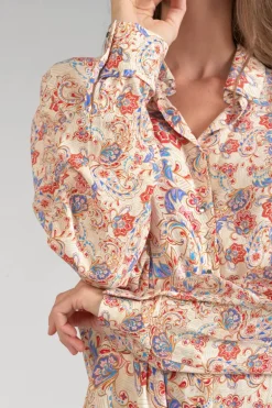 Le Temps des Cerises Robe-Chemise Tita A Motif Cachemire-Femme Robes