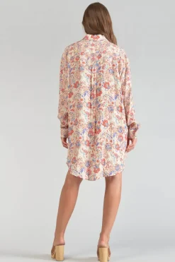 Le Temps des Cerises Robe-Chemise Tita A Motif Cachemire-Femme Robes