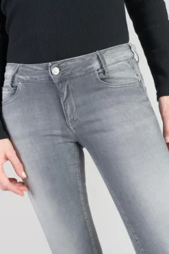 Le Temps des Cerises Roche Pulp Slim Taille Haute 7/8Eme Jeans Gris N°2-Femme Coupe Slim