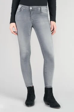 Le Temps des Cerises Roche Pulp Slim Taille Haute 7/8Eme Jeans Gris N°2-Femme Coupe Slim