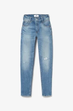 Le Temps des Cerises Sabi Pulp Slim Taille Haute 7/8Eme Jeans Destroy Bleu N°3-Femme Coupe Slim