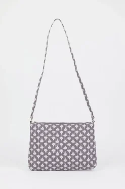 Le Temps des Cerises Sac A Bandouliere Lauri Gris A Motif Floral-Femme Sacs & Portefeuilles