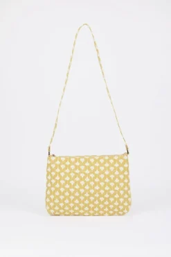 Le Temps des Cerises Sac A Bandouliere Lauri Jaune A Motif Floral-Femme Sacs & Portefeuilles