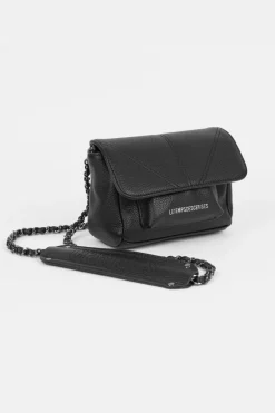 Le Temps des Cerises Sac A Bandouliere Rose Noir-Femme Sacs & Portefeuilles