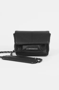 Le Temps des Cerises Sac A Bandouliere Rose Noir-Femme Sacs & Portefeuilles