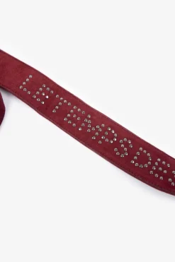 Le Temps des Cerises Sac Astier En Cuir Suede Bordeaux-Femme Sacs & Portefeuilles