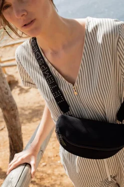 Le Temps des Cerises Sac Banane Frankie Bleu-Femme Sacs & Portefeuilles