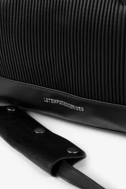 Le Temps des Cerises Sac Bowling Isaia Noir Plisse-Femme Sacs & Portefeuilles