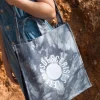 Le Temps des Cerises Sac De Shopping Lina Tie And Dye Bleu Gris-Femme Sacs & Portefeuilles