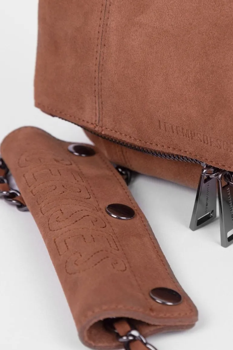 Le Temps des Cerises Sac Leter En Cuir Suede-Femme Sacs & Portefeuilles