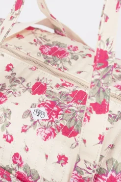 Le Temps des Cerises Sac Week-End Lisia A Motif Fleuri Rose-Femme Sacs & Portefeuilles