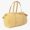 Le Temps des Cerises Sac Week-End Lisia Jaune A Motif Fleuri-Femme Sacs & Portefeuilles