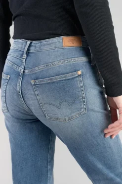 Le Temps des Cerises Salma 400/17 Mom Taille Haute 7/8Eme Jeans Bleu N°4-Femme Coupe Mom