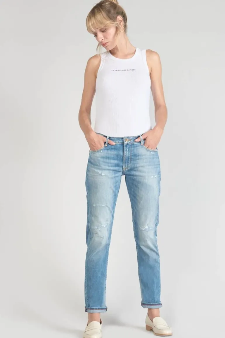 Le Temps des Cerises Sea 200/43 Boyfit Jeans Destroy Bleu N°4-Femme Coupe Boyfit