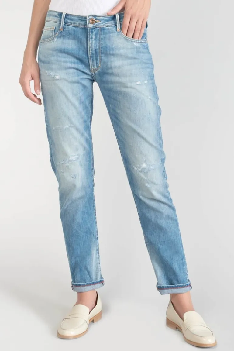 Le Temps des Cerises Sea 200/43 Boyfit Jeans Destroy Bleu N°4-Femme Coupe Boyfit
