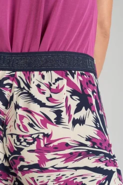 Le Temps des Cerises Short Armelle A Motif Jungle Violine-Femme Shorts & Jupes