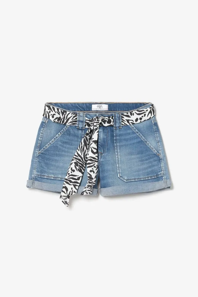 Le Temps des Cerises Short Bloom En Jeans Bleu-Femme Jupes & Shorts
