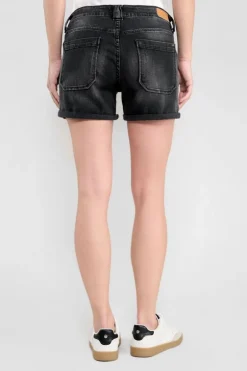 Le Temps des Cerises Short En Jeans Bloom Noir-Femme Jupes & Shorts