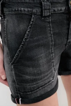 Le Temps des Cerises Short En Jeans Bloom Noir-Femme Jupes & Shorts