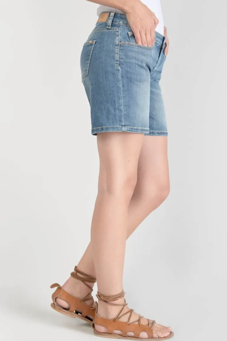 Le Temps des Cerises Short Janka En Jeans Bleu Delave-Femme Jupes & Shorts
