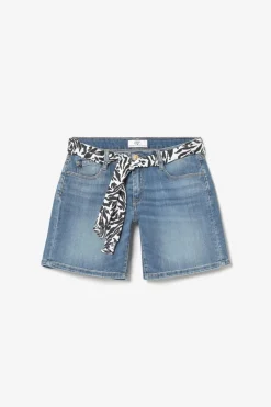 Le Temps des Cerises Short Janka En Jeans Bleu Delave-Femme Jupes & Shorts