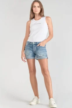 Le Temps des Cerises Short Madrague En Jeans Bleu-Femme Jupes & Shorts