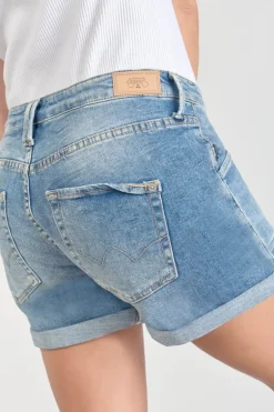 Le Temps des Cerises Short Madrague En Jeans Bleu-Femme Jupes & Shorts