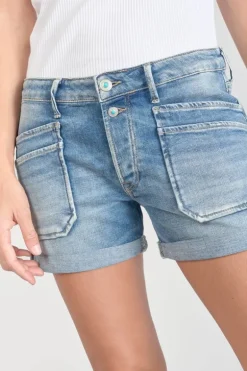 Le Temps des Cerises Short Madrague En Jeans Bleu-Femme Jupes & Shorts