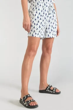 Le Temps des Cerises Short Nuria Tie And Dye Bleu-Femme Shorts & Jupes