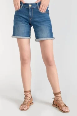Le Temps des Cerises Short Paola En Jeans Bleu-Femme Jupes & Shorts