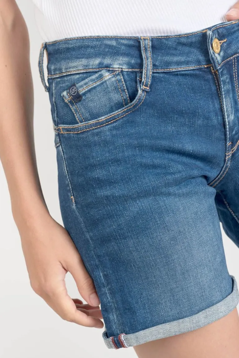 Le Temps des Cerises Short Paola En Jeans Bleu-Femme Jupes & Shorts