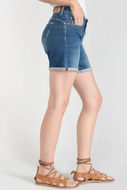 Le Temps des Cerises Short Paola En Jeans Bleu-Femme Jupes & Shorts