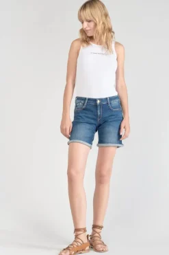 Le Temps des Cerises Short Paola En Jeans Bleu-Femme Jupes & Shorts