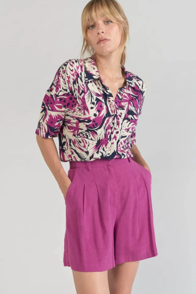 Le Temps des Cerises Short Polla Violine-Femme Shorts & Jupes