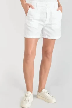 Le Temps des Cerises Short Sydney2 Blanc-Femme Shorts & Jupes