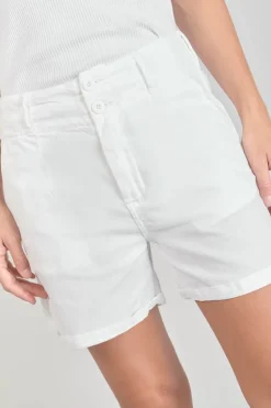 Le Temps des Cerises Short Sydney2 Blanc-Femme Shorts & Jupes