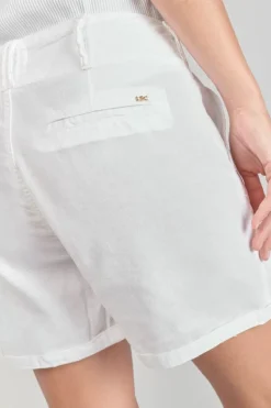 Le Temps des Cerises Short Sydney2 Blanc-Femme Shorts & Jupes
