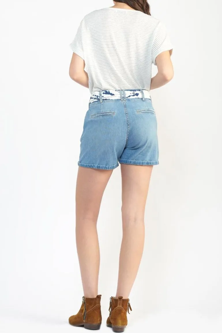 Le Temps des Cerises Short Sydney En Jeans Bleu-Femme Jupes & Shorts