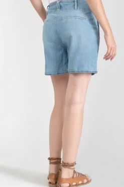 Le Temps des Cerises Short Sydney En Jeans Bleu Clair-Femme Jupes & Shorts