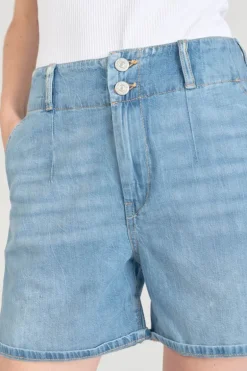 Le Temps des Cerises Short Sydney En Jeans Bleu Clair-Femme Jupes & Shorts